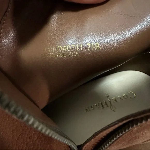 Brown Leather Ankle Boots (Sz7.5) - Picture 9 of 10